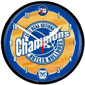 NCAA Butler Bulldogs National Champions Round Clock