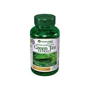  Super Strength Green Tea 750 mg. 100 Capsules Health 
