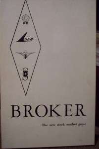 Vintage & Very Rare~ 1961 Broker Stock Mkt Game Original by Spencer 
