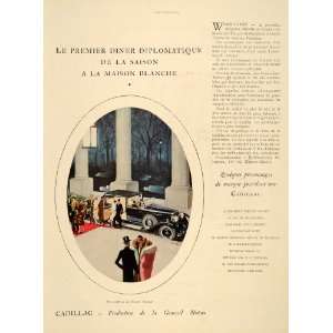   Ad French Art Deco Cadillac Limousine Car Marty DC   Original Print Ad