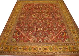 Antique Yellow Persian Mahal Sultanabad Rug 10x14  
