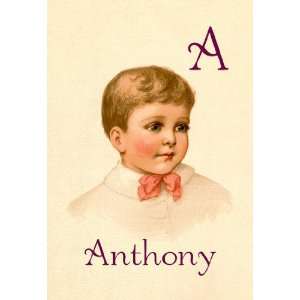  A for Anthony 12x18 Giclee on canvas