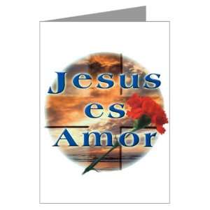  Greeting Cards (10 Pack) Jesus Es Amor Jesus Is Love 