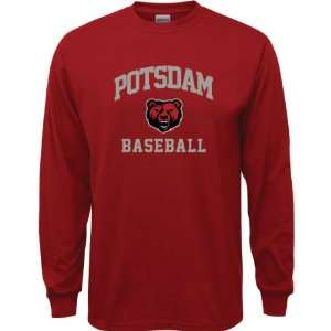  SUNY Potsdam Bears Cardinal Red Youth Baseball Arch Long 
