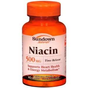  Sundown Naturals  Niacin, 500mg Time Release, 200 caplets 