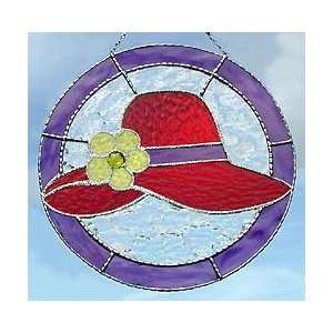  Round Red Hat Stained Glass Suncatcher  11