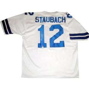  Roger Staubach Dallas Cowboys Autographed Pro Style Jersey 