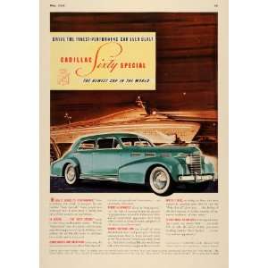  1938 Ad Cruise Ship Cadillac 60 Special General Motors 
