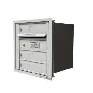 versatile™ 4C Horizontal Cluster Mailboxes in White   Front Loading 
