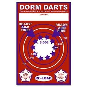  Dorm Darts Funny Large Poster by 