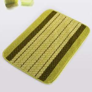  [Olive Stripes] Luxury Home Rugs (15.7 by 23.6 inches 
