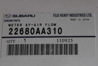 Genuine Subaru OEM Mass Air Flow Sensor MAF 02 07 WRX 04 07 STi 04 08 