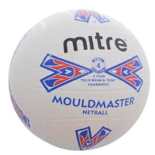 Mitre Mouldmaster White Training Netball Size 4