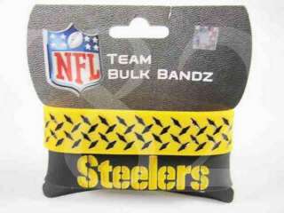 NFL Pittsburgh Steelers Wristbands Bulk Bandz Bracelet  