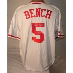 Johnny Bench Autographed/Hand Signed Cincinnati Reds Cooperstown 