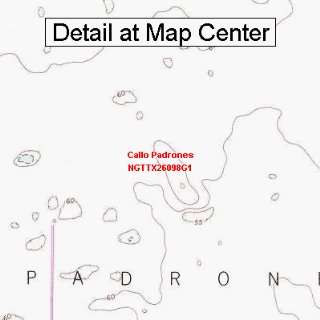  USGS Topographic Quadrangle Map   Callo Padrones, Texas 