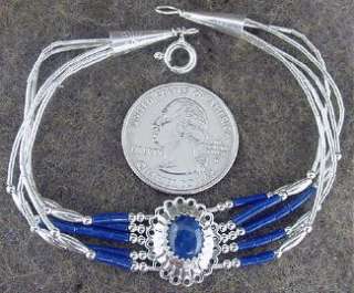 Lapis Concho Sterling Silver Bracelet @ Jewelrymart  