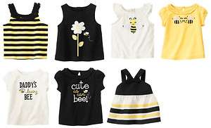NWT GYMBOREE BUMBLE BEE CHIC BABY GIRLS SUMMER CLOTHES TOPS YOU PICK 