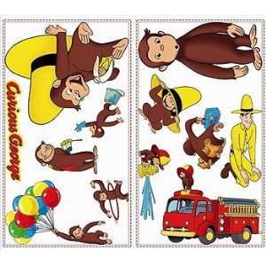  Curious George Wall Stickers   24 Large Monkey Decals 