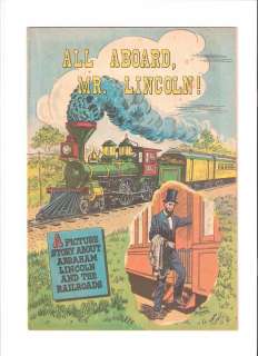 All Aboard Mr. Lincoln #0 FNVF Railroad Bill Bunce 1959  
