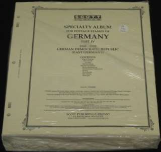 GERMANY SCOTT PAGES & 3 ring BINDERS   BRAND NEW  
