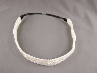 Crochet ribbon 3/4 wide soft stretch fabric elastic headband hair 