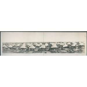   Panoramic Reprint of Camp Wilson, San Antonio, Texas