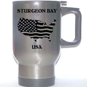  US Flag   Sturgeon Bay, Wisconsin (WI) Stainless Steel Mug 