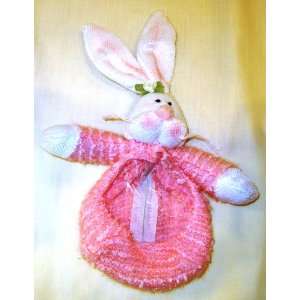  Pink Plush Easter Bunny Rabbit Candy Bag. Great for Easter 