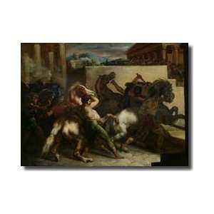  The Wild Horse Race At Rome C1817 Giclee Print