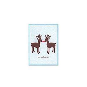  Kissing Rudolph Holiday Invitations