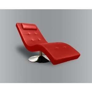  Flat Panel Entertainment Chaise Lounge in Red Furniture 