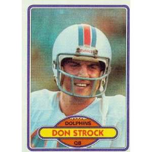  1980 Topps #381 Don Strock   Miami Dolphins (Football 