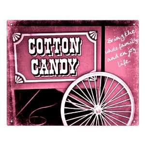  Cotton candy stand sign circus carnival vintage retro wall 