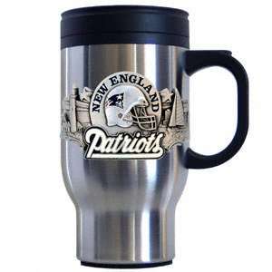  New England Patriots Stainless Steel & Pewter Travel Mug 
