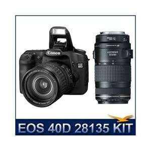  Canon EOS 40D SLR w/ 28 135 + 70 300 IS Lens (Includes $ 