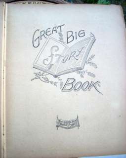 Antique Victorian CHILDRENS GREAT BIG STORY BOOK 1897  