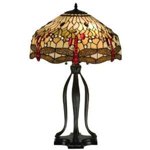  Scarlet Dragonfly Table Lamp 30.5 Inches H