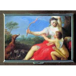  DIANA AND CUP WITH GREYHOUND DOG CIGARETTE CASE WALLET 
