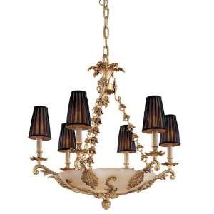   N950440 Vintage 6 Light Chandeliers in French Gold