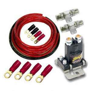 Stinger 2nd Battery Relay Isolater Wiring Kit 80A SGP38  