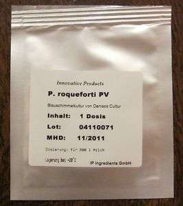 Penicillium Roquefortii culture for Roquefort & Stilton  