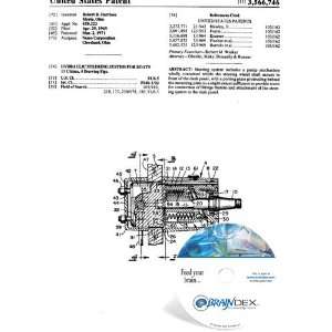   NEW Patent CD for HYDRAULIC STEERING SYSTEM FOR BOATS 