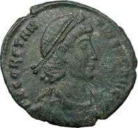 CONSTANTIUS II 348AD Large AE2 Ancient Authentic Roman Coin BATTLE 