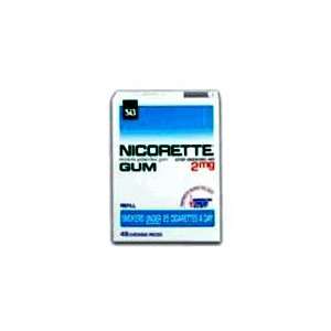 Nicorette Chewing Gum Stop Smoking Aid, 2 Mg Refill Original   48 ea