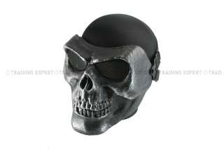 CACIQUE Skull Full Face Mask Silverish Black MK11 01187  