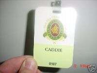 Rare Official 2001 PGA Championship Caddies Badge  