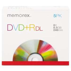   Discs 8.5GB 5/Pack Record Files Faster Enormous Capacity Electronics