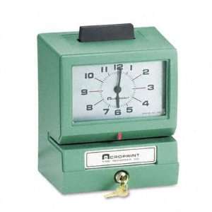  Model 125 Analog Manual Print Time Clock with Date/0 12 