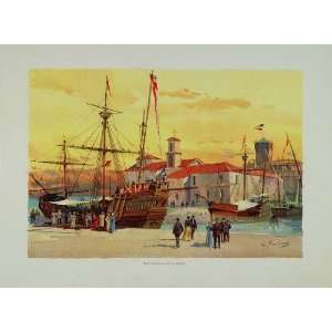  1893 Chicago Worlds Fair Caravels La Rabida Boat Print 